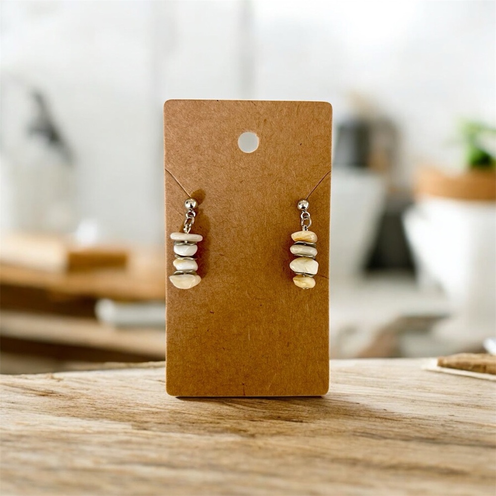 Shell Stack Dangle Earrings
